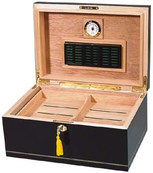 Chalet Humidor Open